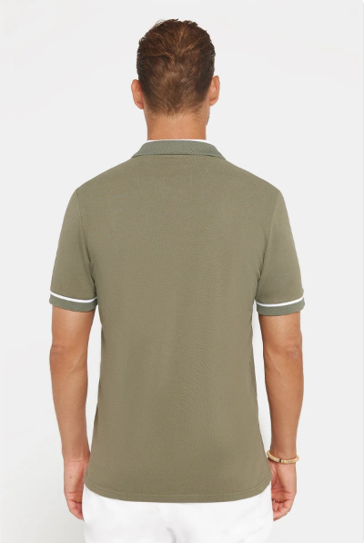 Olive Green Polo | Cotton